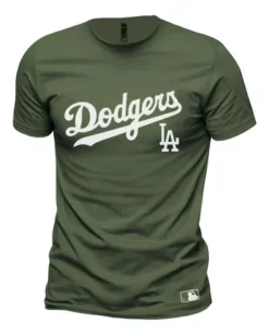 Playera Dodgers De Los Ángeles Béisbol Verde