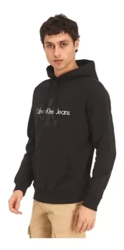 Hoodie Con Capucha Calvin Klein Con Logo Hombre -Vestidoux Soldes Magasin D NQ NP 609763 MLM53985441932 022023 O
