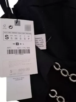 Croptop Negro Marca Zara -Vestidoux Soldes Magasin D NQ NP 637255 MLA54341633525 032023 O