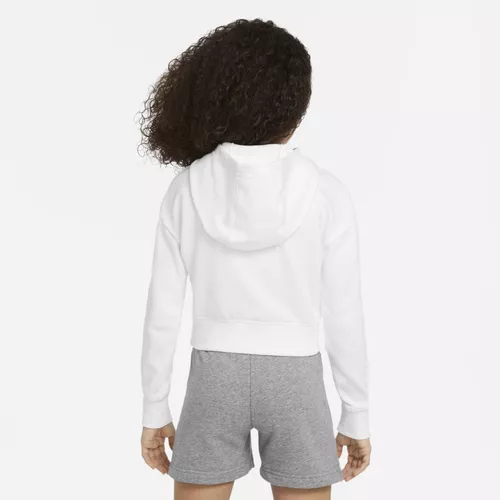 Sudadera Cropped Con Gorro French Terry Para Niñas Nike Air 4 Sudadera Cropped Con Gorro French Terry Para Niñas Nike Air – Image 2