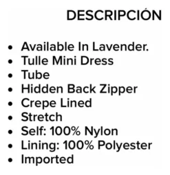 Vestido De Tull Straples Color Violeta Marca Fashion Nova -Vestidoux Soldes Magasin D NQ NP 647057 MLM54967564829 042023 O