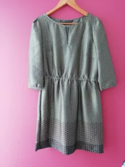 Vestido Estampado, Tela Tipo Seda, Marca Zara -Vestidoux Soldes Magasin D NQ NP 653569 MLM32905962702 112019 O