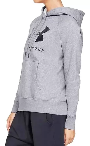 Sudadera Under Armour Mujer Gris Graphic Sportsty 7 Sudadera Under Armour Mujer Gris Graphic Sportsty – Image 5