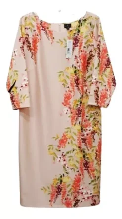 % Vestido Estilo Floral Marca Worthington Vintage. D $1.200a -Vestidoux Soldes Magasin D NQ NP 657692 MLM52235549990 112022 O