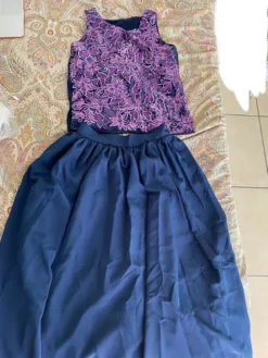 Vestido De Fiesta, Con Blusa Tejida A Mano -Vestidoux Soldes Magasin D NQ NP 667195 MLM48272483754 112021 O