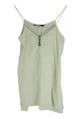 Blusa Lencera Amarillo Claro Marca Zara Talla Xs