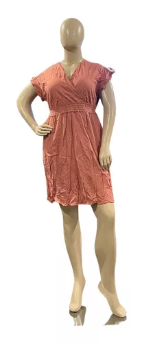 Vestido Con Cintura Fruncida Marca Monteau Talla 2x 4 Vestido Con Cintura Fruncida Marca Monteau Talla 2x â Image 2