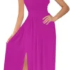 Vestido Largo Casual Maria Bela Modelo Mesina -Vestidoux Soldes Magasin D NQ NP 684388 MLM53886426137 022023 O