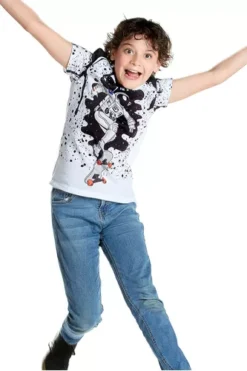 Playera Niño Moda Astronauta Estampada Diseño Original Cool -Vestidoux Soldes Magasin D NQ NP 686687 MLM52416570823 112022 O