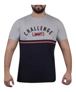 Playera Casual Hombre Color Gris/azul 908-26 -Vestidoux Soldes Magasin D NQ NP 702044 MLM53447527202 012023 O