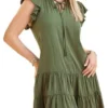 Vestido Casual Mujer Color Olivo 973-67 -Vestidoux Soldes Magasin D NQ NP 705798 MLM54270715681 032023 O