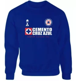 Sudadera Lisa Cruz Azul Campeón 2021 -Vestidoux Soldes Magasin D NQ NP 711466 MLM54897634545 042023 O