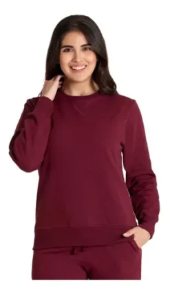 Sudadera Optima Cuello Redondo Mujer