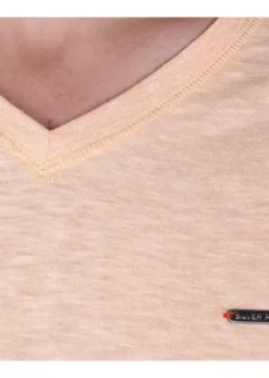 Playera Cuello V Jaspe Silver Plate Slim Fit 11209 -Vestidoux Soldes Magasin D NQ NP 725358 MLM49842128672 052022 O