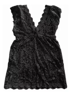 Blusa Moderna De Encaje Transparente Y Sexy Con Cuello En V -Vestidoux Soldes Magasin D NQ NP 732678 MLM54910433861 042023 O