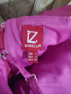 Vestido Color Rosa Marca Minelli -Vestidoux Soldes Magasin D NQ NP 740632 MLM41146482389 032020 O