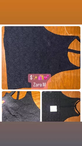 Blusa Playera Marca Zara Talla M Color Negra 5 Blusa Playera Marca Zara Talla M Color Negra – Image 3