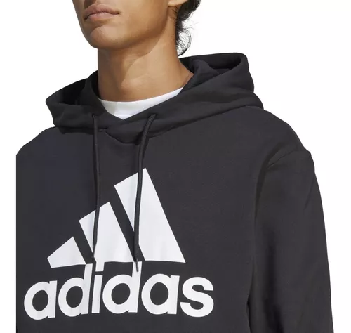 Sudadera Adidas M Bl Ft Hd Negro Con Capucha Para Hombre 6 Sudadera Adidas M Bl Ft Hd Negro Con Capucha Para Hombre – Image 4