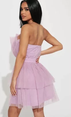 Vestido De Tull Straples Color Violeta Marca Fashion Nova -Vestidoux Soldes Magasin D NQ NP 768696 MLM54967564833 042023 O