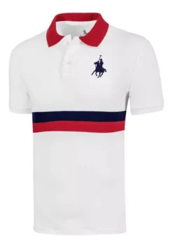 Playera Mod 23017 Para Hombre Polo Club Color Blanco