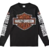 Playera Harley Davidson, Cuello Redondo Manga Larga Algodón -Vestidoux Soldes Magasin D NQ NP 775636 MLM54787340234 032023 O