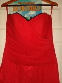 Vestido De Noche, Marca Rociojesmar, Gasa Roja Drapeada. -Vestidoux Soldes Magasin D NQ NP 779563 MLM46883988415 072021 O