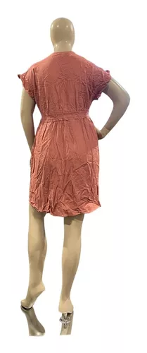 Vestido Con Cintura Fruncida Marca Monteau Talla 2x 5 Vestido Con Cintura Fruncida Marca Monteau Talla 2x â Image 3