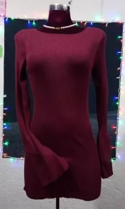 Vestido Guinda Marca Material Girl Talla M A L -Vestidoux Soldes Magasin D NQ NP 795198 MLM51126101693 082022 O