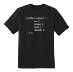 Playera Código Función Comer Dormir Programar Repetir