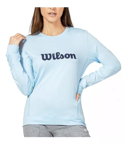 Sudadera Deportiva Wilson Azul Para Mujer 3 Sudadera Deportiva Wilson Azul Para Mujer