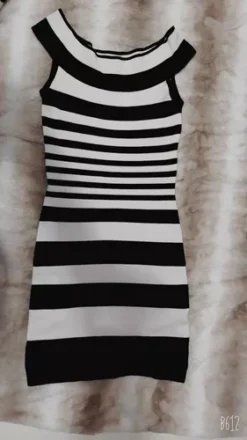 Vestido Marca Bebe Rallado Ajustable Talla S -Vestidoux Soldes Magasin D NQ NP 802078 MLM46699963076 072021 O