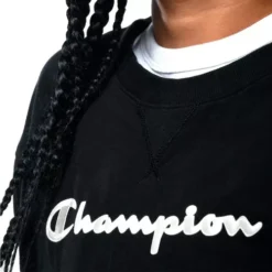 Sudadera Champion Mujer Negro Casual Logo Ct10506mblk -Vestidoux Soldes Magasin D NQ NP 808600 MLM51459194442 092022 O