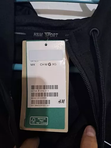 Sudadera Caballero Marca H&m Color Negra Talla Grande 4 Sudadera Caballero Marca H&m Color Negra Talla Grande – Image 2