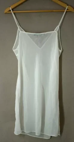 Blusa Lencera Blanca Larga De Tirantes Marca Zara, Talla M -Vestidoux Soldes Magasin D NQ NP 818505 MLM51281490844 082022 O