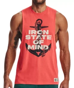 Tank Under Armour Project Rock Iron Muscle Hombr 1376941-872 -Vestidoux Soldes Magasin D NQ NP 822806 MLM69387043518 052023 O