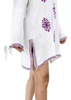 Vestido Corto Salida De Playa Para Mujer Marca Venice Blue -Vestidoux Soldes Magasin D NQ NP 835377 MLM49807979901 042022 O