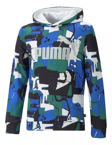 Sudadera Puma Para Niño Junior Ess+ Street Aop Hoodie Casual 3 Sudadera Puma Para Niño Junior Ess+ Street Aop Hoodie Casual