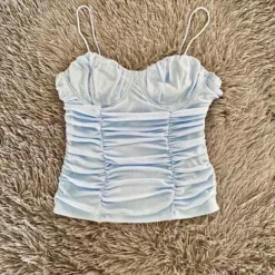 Blusa Tirantes Con Fruncido 8 Blusa Tirantes Con Fruncido -Vestidoux Soldes Magasin D NQ NP 840806 MLM54952708733 042023 O