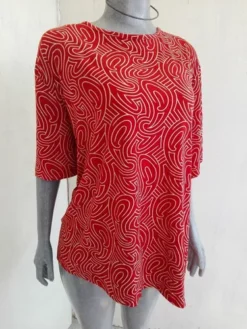 Universal Blusa Estampada Talla 4x Marca Maggie Barnes