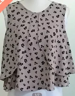 Blusa Estampada Animal Print Marca Zara Talla L