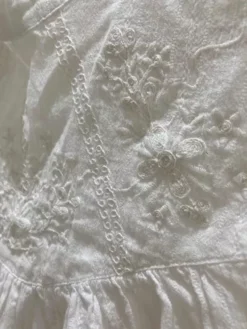 Blusa Blanca De Algodón Marca Zara Manga Larga -Vestidoux Soldes Magasin D NQ NP 867635 MLM69590630675 052023 O