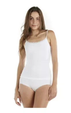 Pack De 3 Camiseta Tirante Delgado Dama Super Fresca Optima