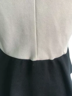 Vestido Corto Para Mujer Dama Ajustado Beige Y Negro Olanes -Vestidoux Soldes Magasin D NQ NP 887556 MLM48888573419 012022 O