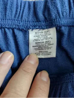 Pantalón Deportivo Para Niño. Polar Azul. En Talla 6-7 -Vestidoux Soldes Magasin D NQ NP 899155 MLM48145848314 112021 O