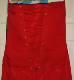 Vestido De Noche, Marca Rociojesmar, Gasa Roja Drapeada. -Vestidoux Soldes Magasin D NQ NP 911089 MLM46883956767 072021 O