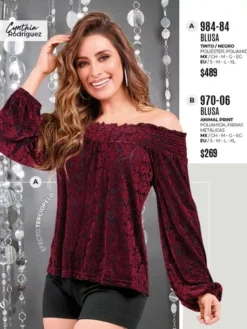 Blusa Marca Cklass Tinto Negro Poliéster Poliamida