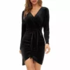 Vestido Terciopelo Manga Larga Para Mujer Sexy Cuello En V -Vestidoux Soldes Magasin D NQ NP 937732 CBT51385528790 092022 O