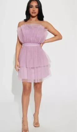 Vestido De Tull Straples Color Violeta Marca Fashion Nova -Vestidoux Soldes Magasin D NQ NP 940229 MLM54967563433 042023 O
