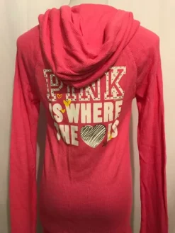 Blusa Térmica Con Gorro Marca Pink