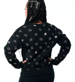 Sudadera Champion Mujer Negro Casual Logo Ct10509mblk -Vestidoux Soldes Magasin D NQ NP 952569 MLM51459276111 092022 O